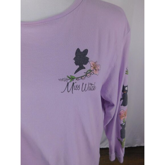Kiki Jiji Long Sleeve Tee XS Studio Ghibli Lavender - Picture 3 of 12